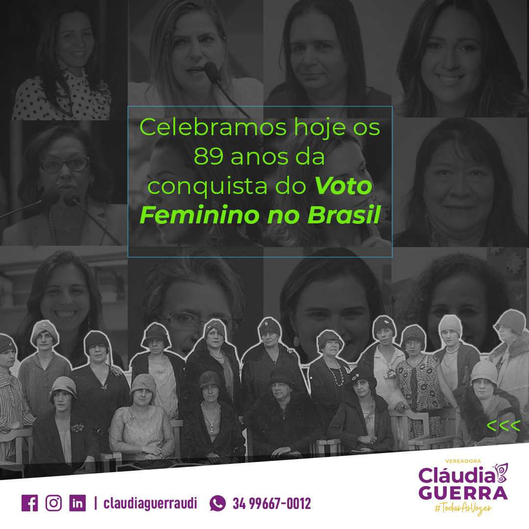 89 anos do voto feminino no Brasil