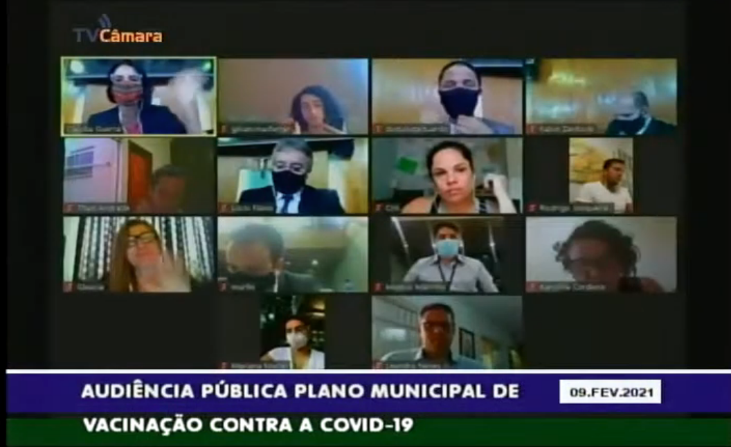 Audiência pública sobre Plano Municipal de Vacinação