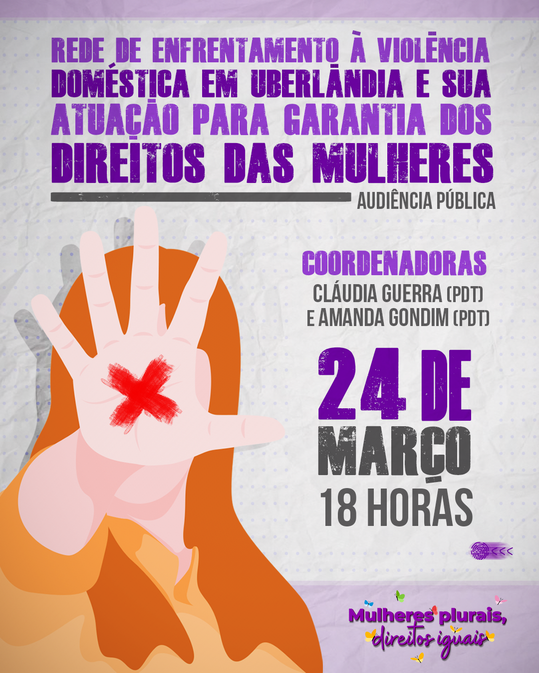 Audiência Pública: Rede de enfrentamento à violência doméstica em Uberlândia e sua atuação para garantia dos direitos das mulheres