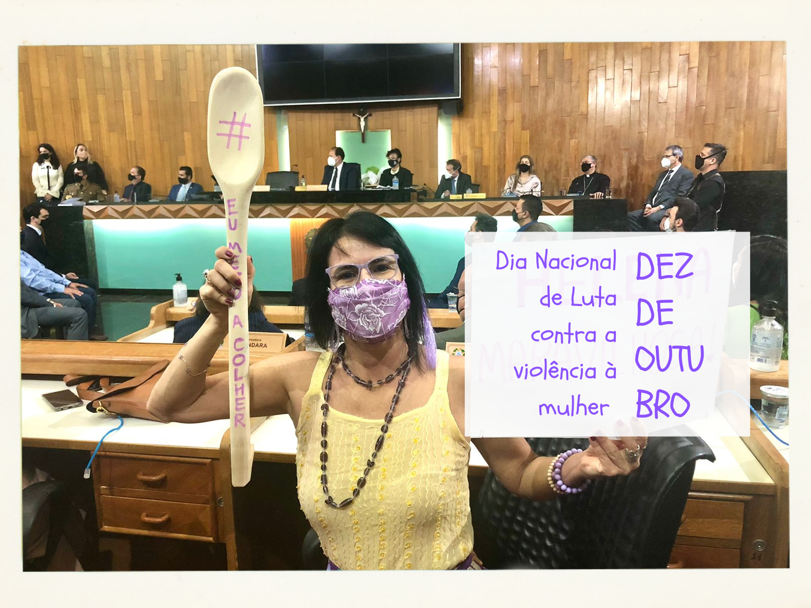 #EUMETOACOLHER: 10 DE OUTUBRO, DIA NACIONAL DE LUTA CONTRA A VIOLÊNCIA ÀS MULHERES